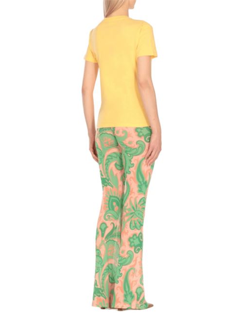 t-shirt donna arancione cotone ETRO | WRMA0006AK788Y0488
